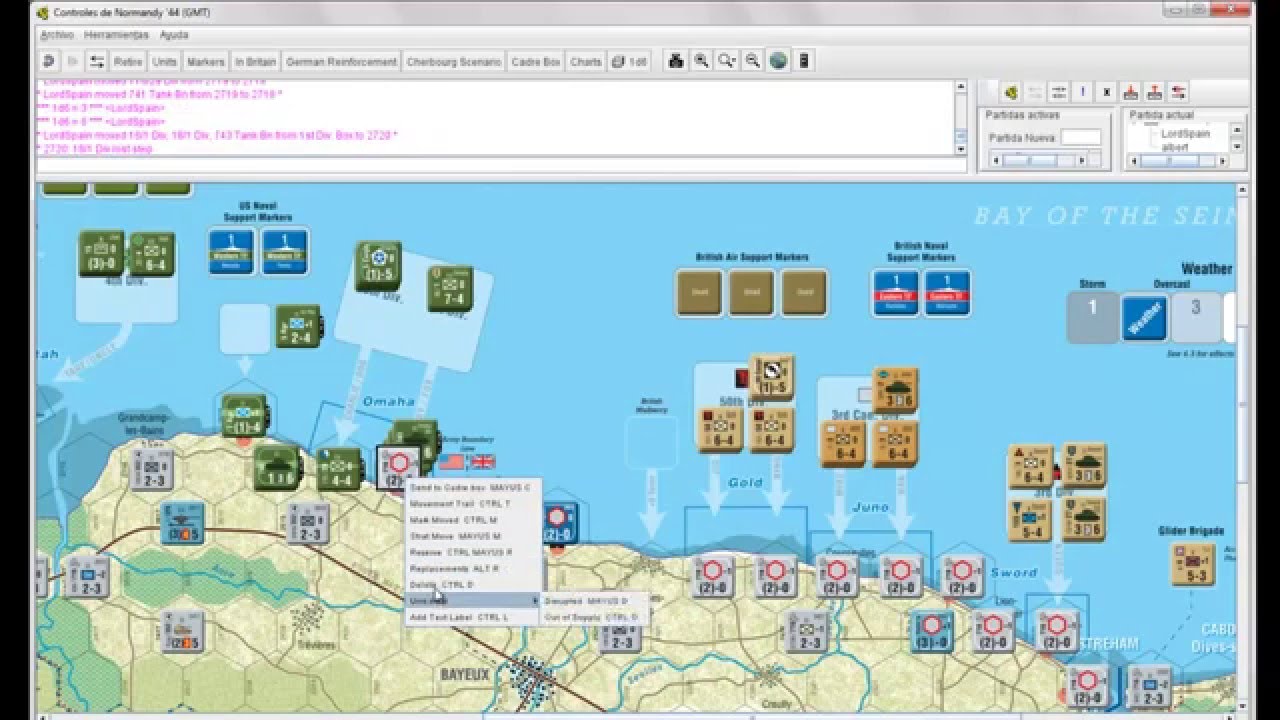 Normandy'44 - Gameplay Turno 1 español by Ostwind