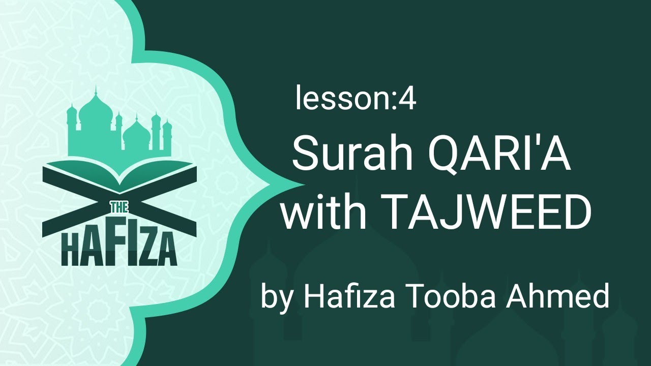 Practice lesson, SURAH QARI'A with TAJWEED learn QURAN in easy steps