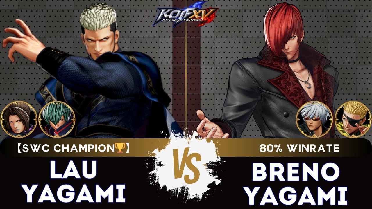 KOF XV ▰ LAUYAGAMI (Shun'ei/Duo Lon/Goenitz) 🆚 BRENO YAGAMI (K'/Ramón/Iori)🎞️Replay Match - 1/26