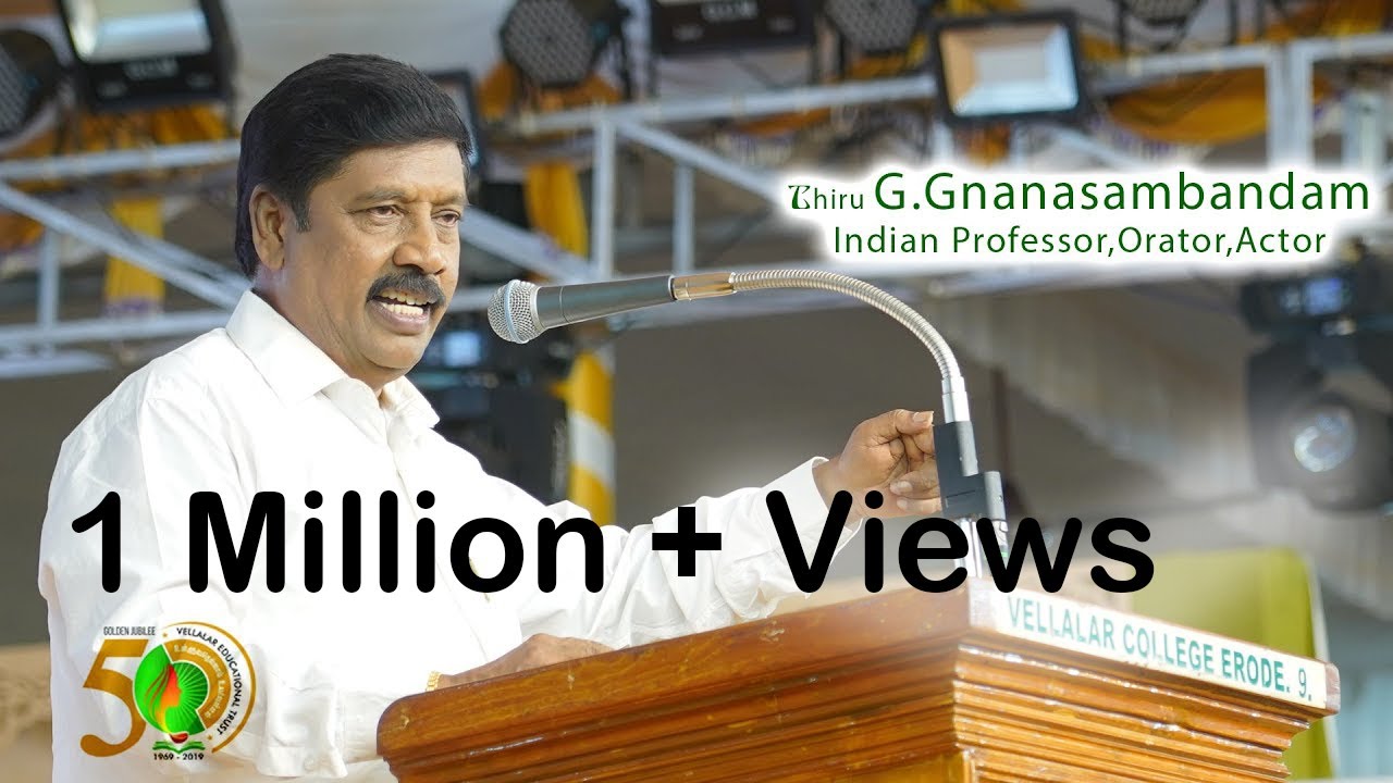 Thiru Gnanasambandam speech | Vellalar Educational Trust |Estd 1969|50th Golden Jubilee|Wow Studioz