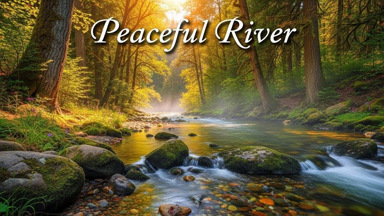 Flowing River in Forest 🌿🌊 Gentle Nature Sound for Meditation and Calm Mind #2245
