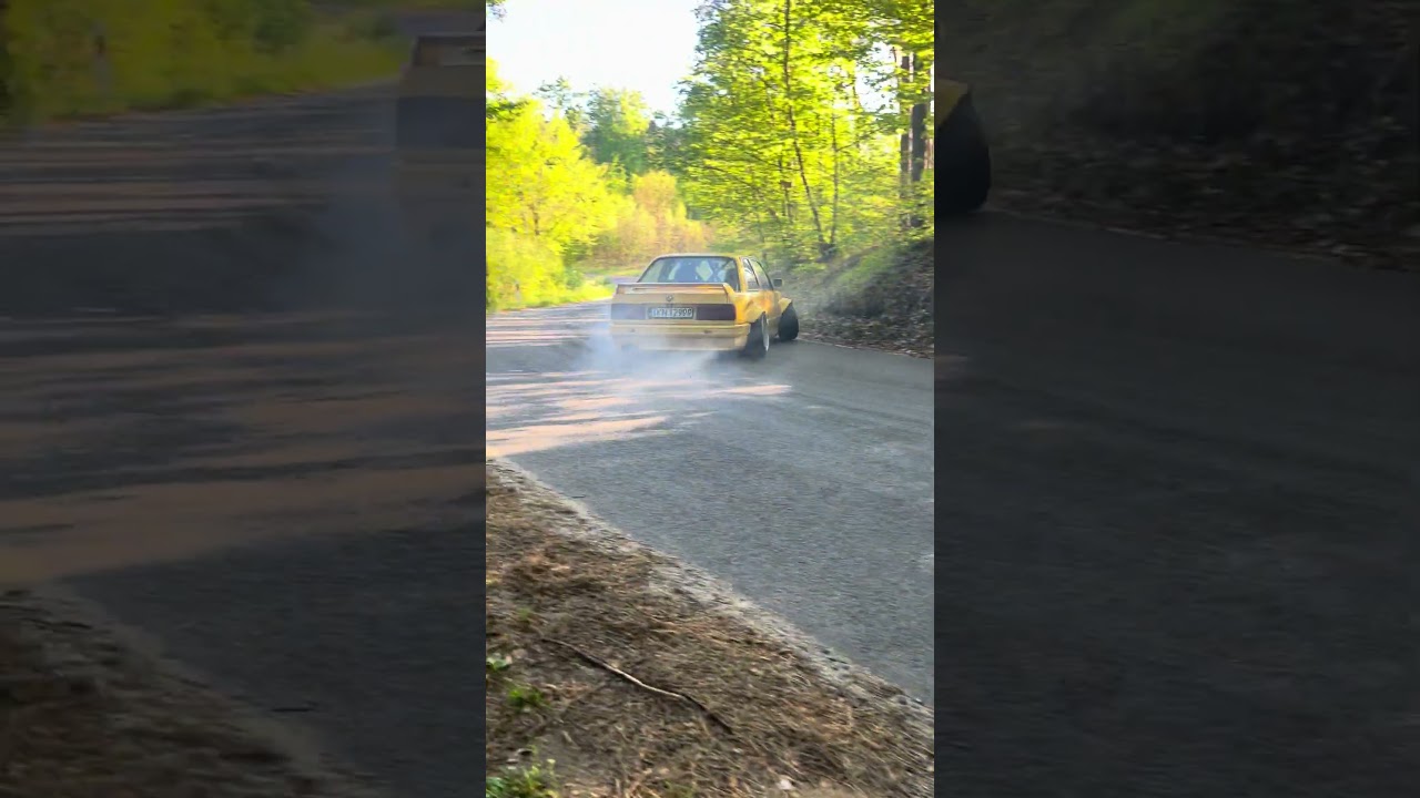 Forest touge with bee! 💛 #drift #drifting #streetdrifting #streetdrift #e30 #e30drift #v8 #fun