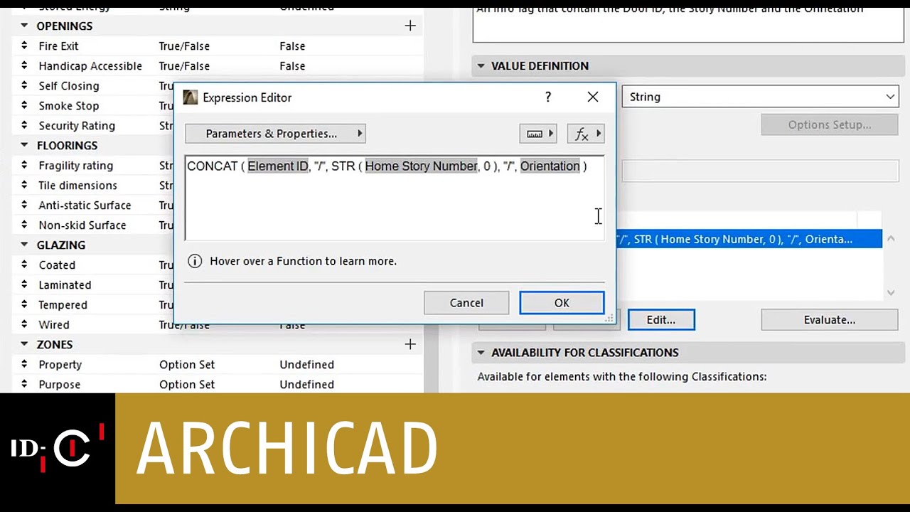 ArchiCAD 22 - Berechnete Eigenschaften