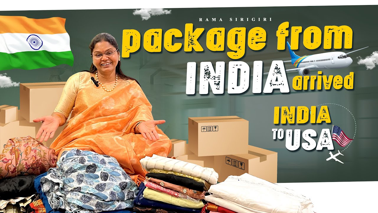UNBOXING 20KG PARCEL FROM INDIA | ఇండియా నుంచీ ఏమి వచ్చాయి? | INDIA TO USA Parcel | Rama Sirigiri
