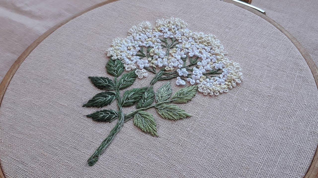 Flowers Elderberry Floral Art Embroidery The Best Flowers