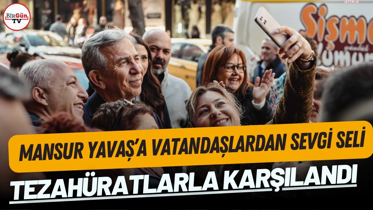 Mansur Yavaş'a esnaf ziyaretinde sevgi seli! Tezahüratlarla karşılandı