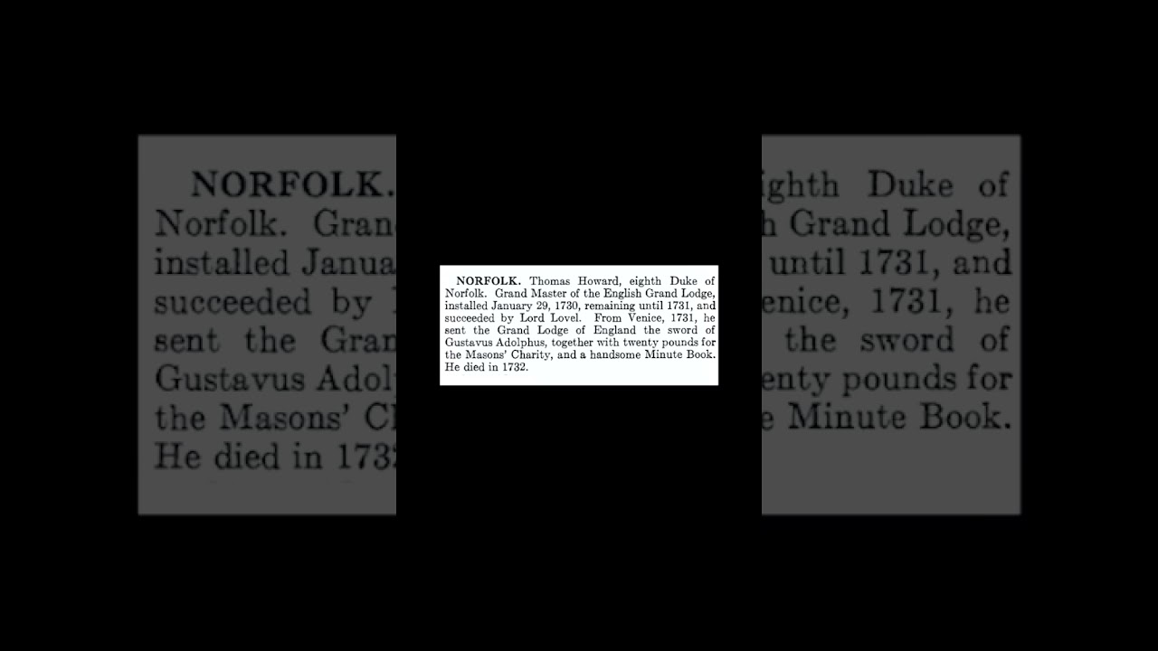 Norfolk: Encyclopedia of Freemasonry By Albert G. Mackey