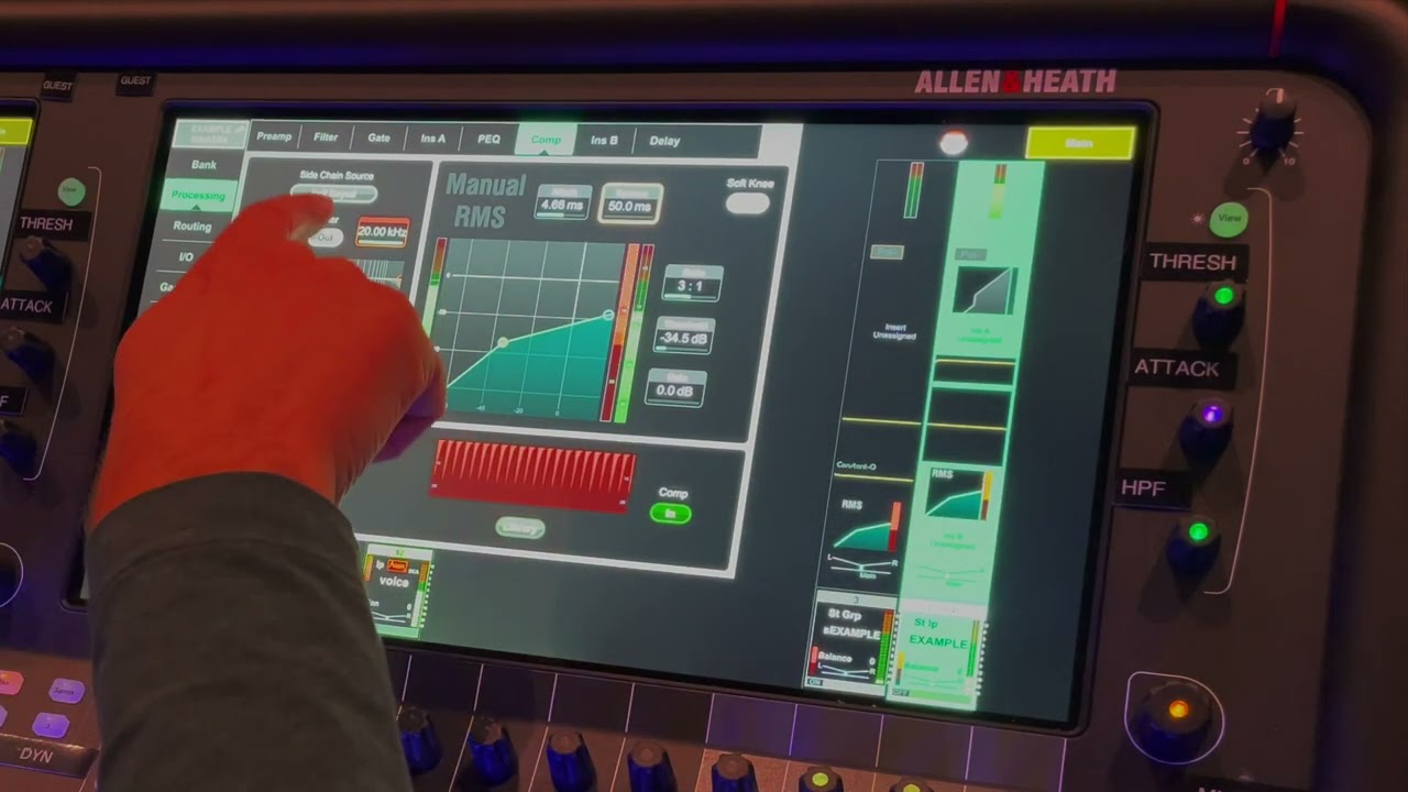 Allen & Heath Manual RMS compressor tutorial 2: drums