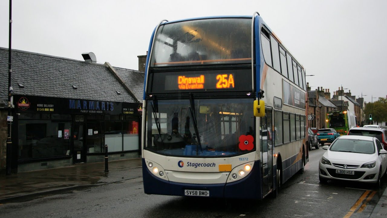 An awesome ride onboard Stagecoach North Scotland 19372 (SV58 BMO) in Ross & Cromarty 
