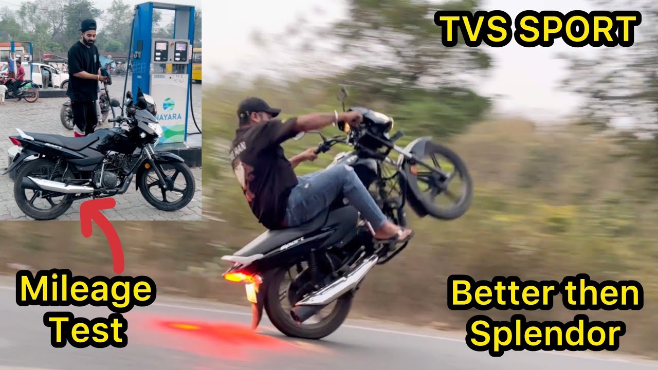 2024 Tvs Sport Review 😍 | Mileage Test | Power Testing 😍 Good or Bad ?
