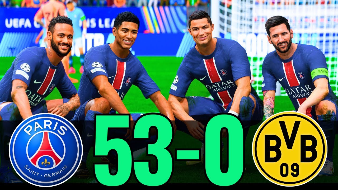 FC 24 | RONALDO, MESSI, MBAPPE, NEYMAR, HAALAND, ALLSTARS | PSG 103-0 BORUSSIA DORTMUND