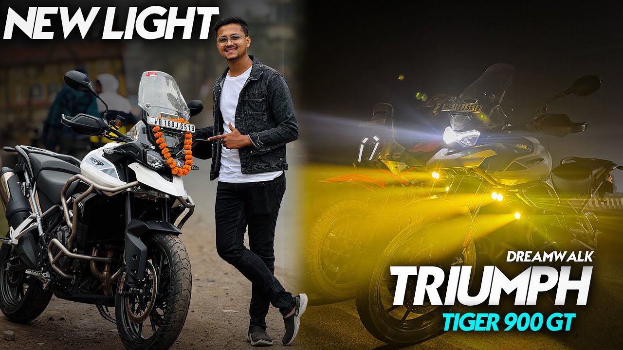 Triumph Tiger 900 GT Light Installation & Night Test | Best Night Riding Lights for Adventure Bikes