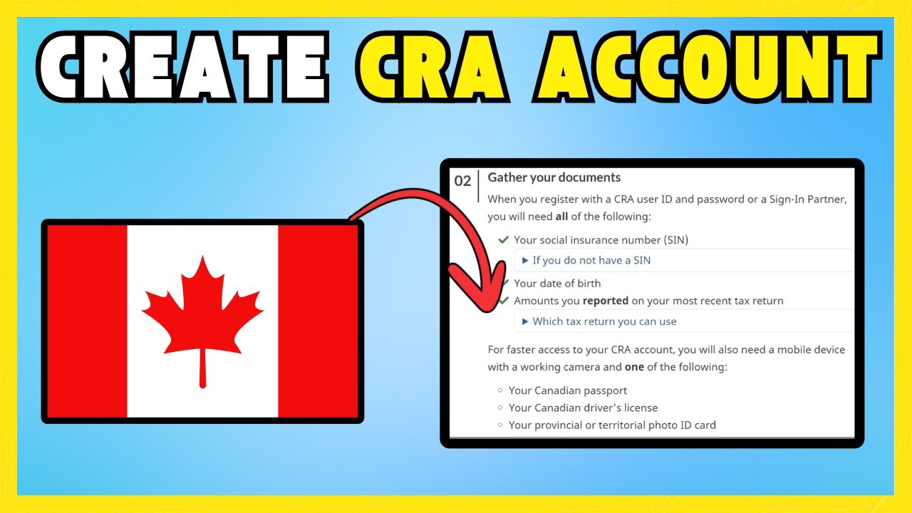How Create A CRA Account Online [LATEST UPDATE]
