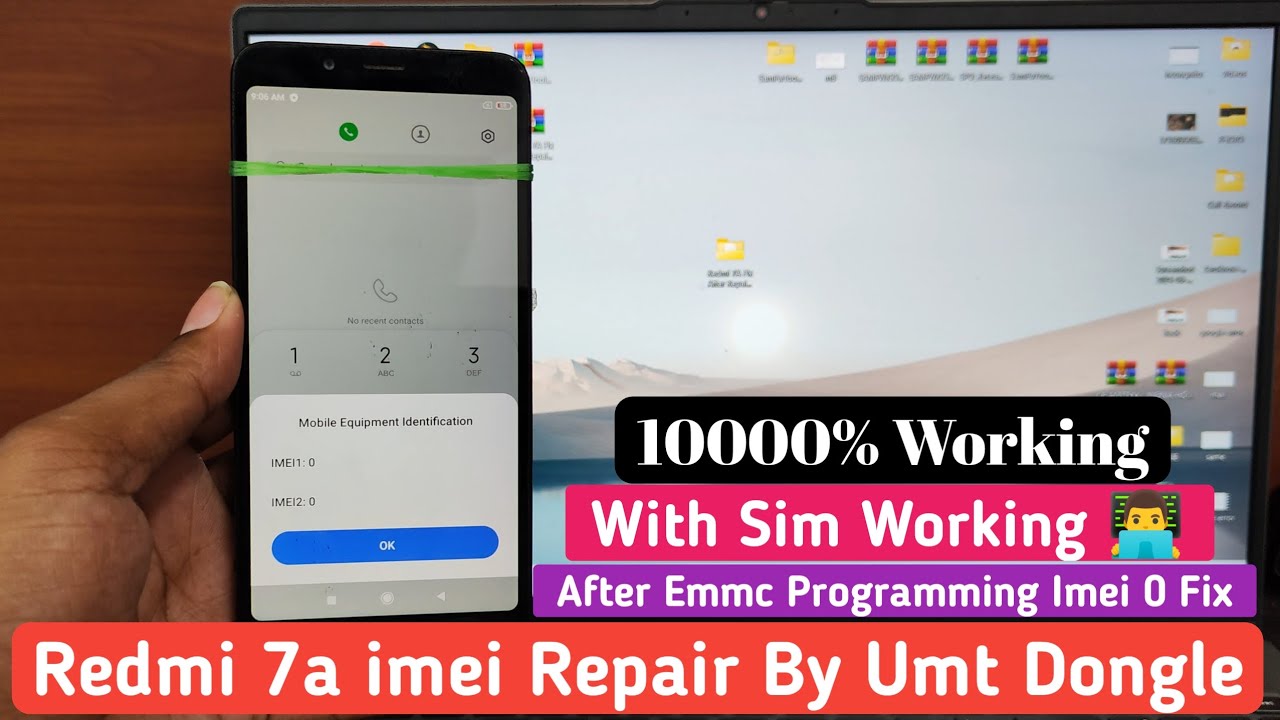 Redmi 7a imei Repair By umt Dongle 2024 || Redmi 7a imei repair With Qcn File 📁 Download Link