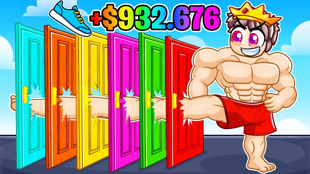 I Spent $100,000 To Become The STRONGEST In Kick Doors To Escape...