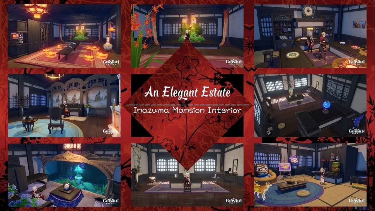 🧧An Elegant Estate: Inazuma Mansion Interior🧧Serenitea Pot Genshin Impact