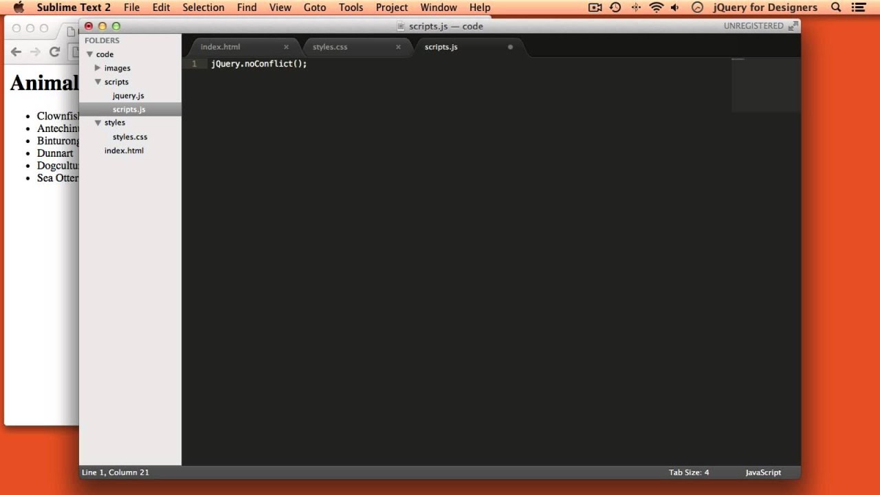 Designers Learning jQuery Episode 12: No Conflict Mode