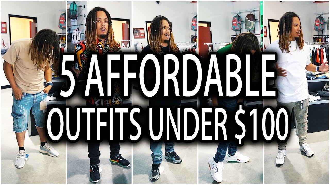5 AFFORDABLE OUTFITS UNDER $100 !!! (SHOES , PANTS , AND SHIRT)