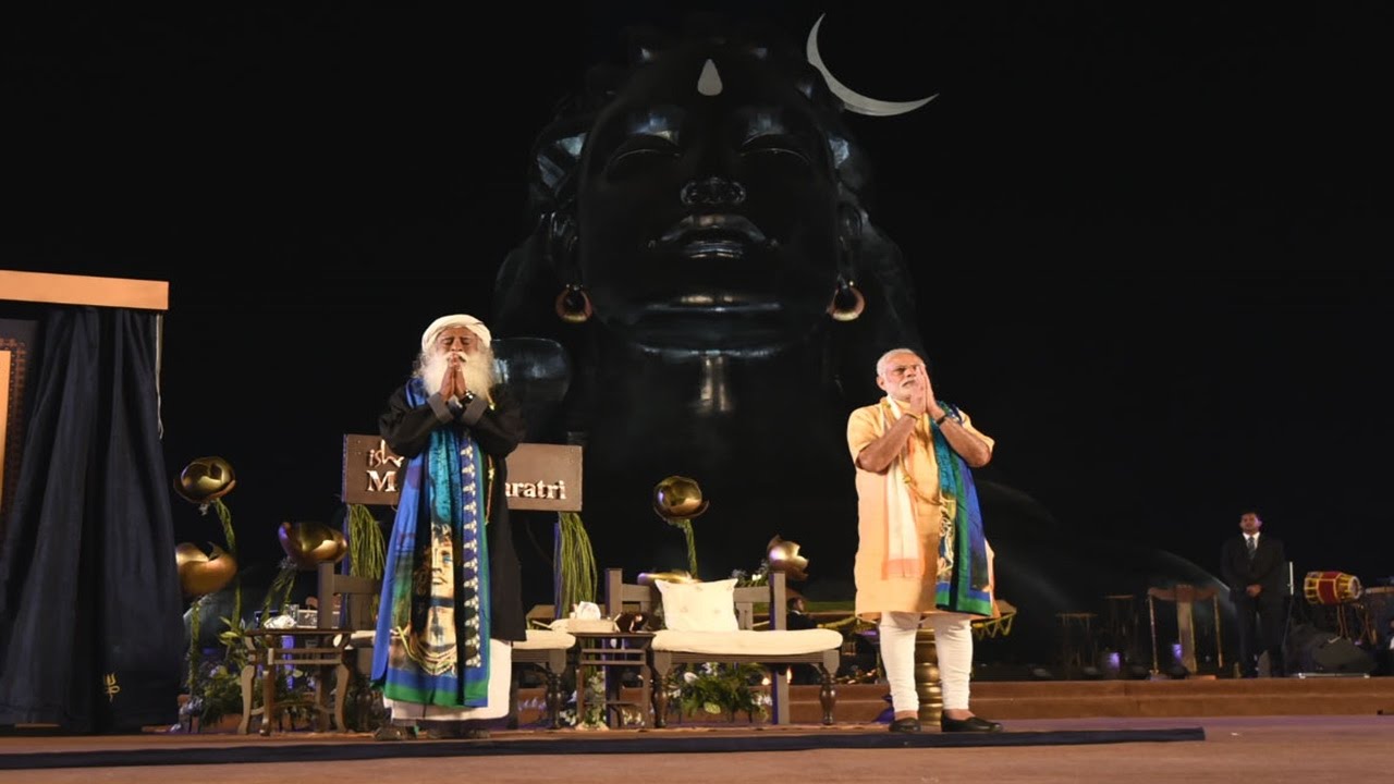 PM Narendra Modi at Unveiling of 112 feet statue of 