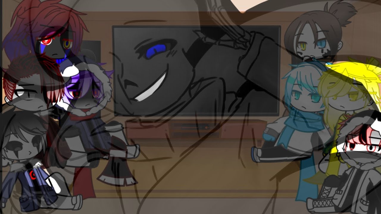 Sans aus react to nightmares aus/My AU/Not bad apple/Maybe used orignal song?/Flash warning