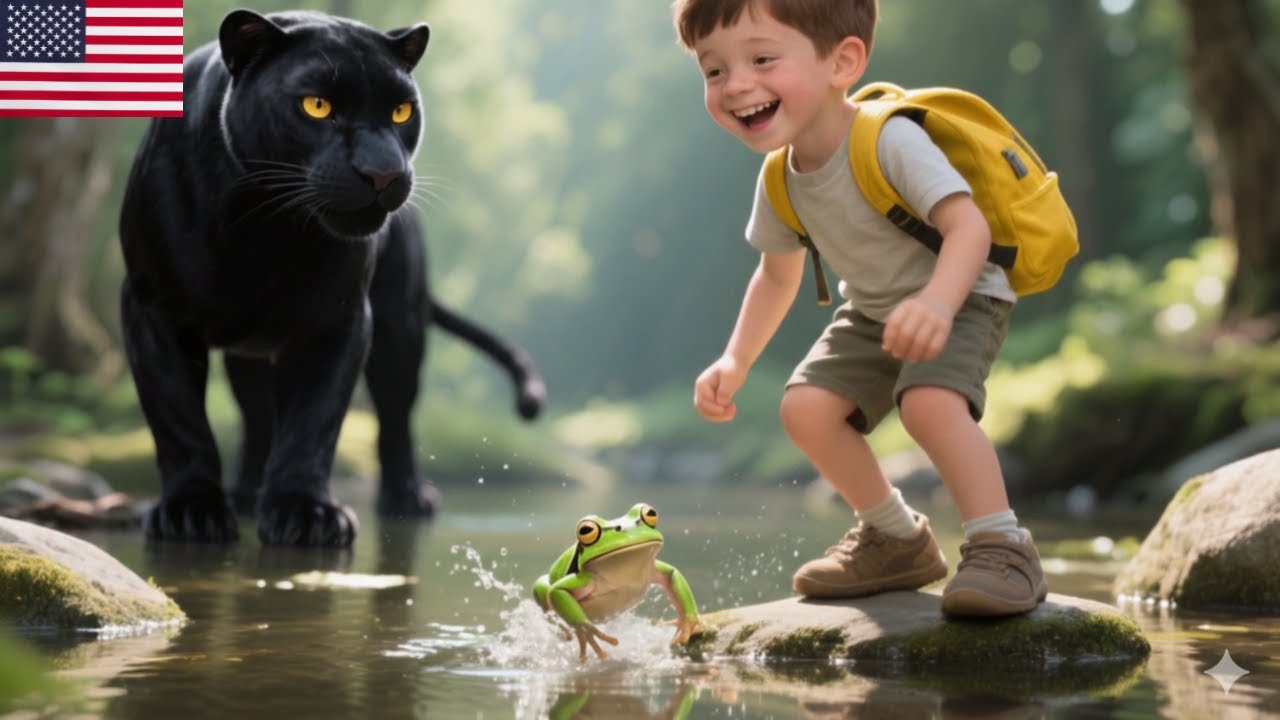 The Jungle Book Mowgli and The Black Panther 🌴3D 4K Bedtime Stories for Kids in English #cartoon