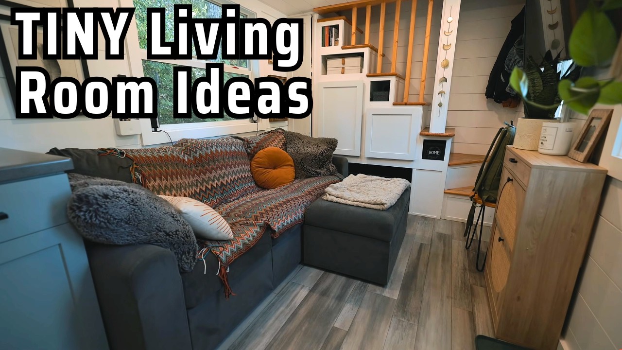 Genius Tiny House Living Rooms | Designs Hacks to Make Small Spaces Feel HUGE