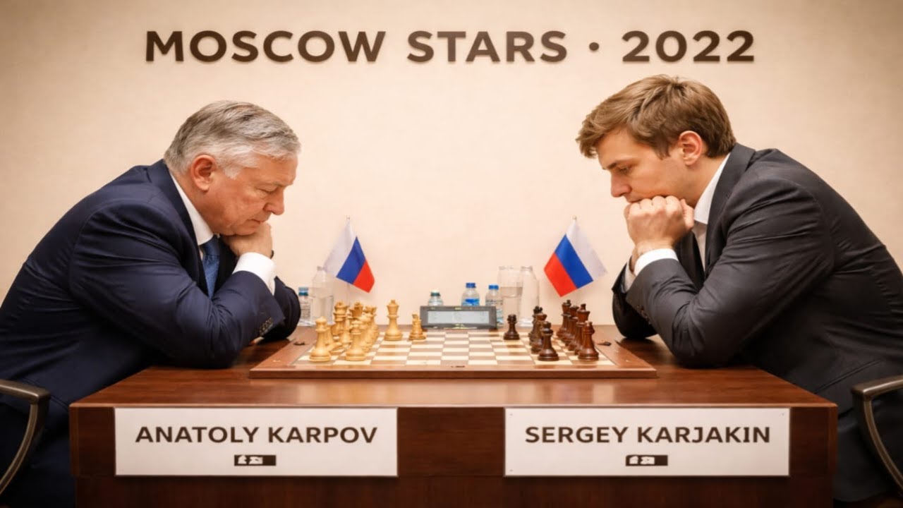 Anatoly Karpov vs Sergey Karjakin • Moscow Stars. 2022