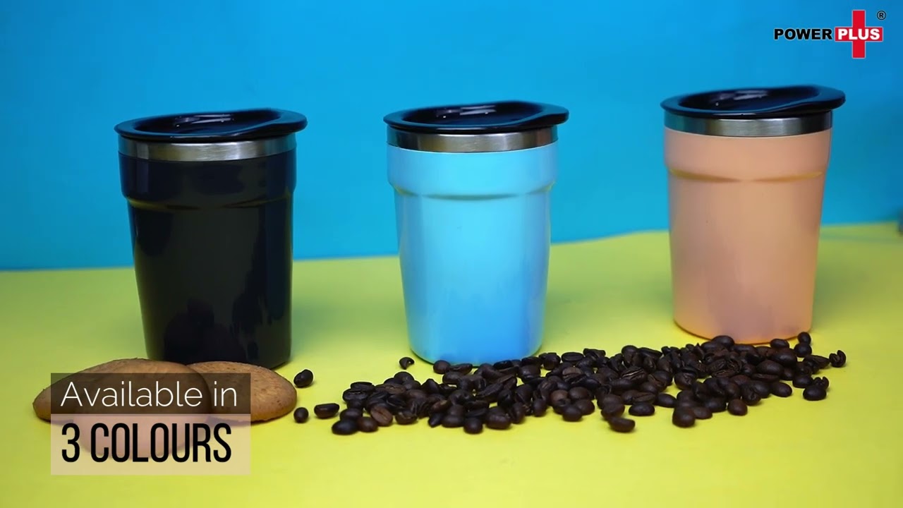 Flash Insulated : SS Coffee mug with temperature retention by Power Plus | Leakproof