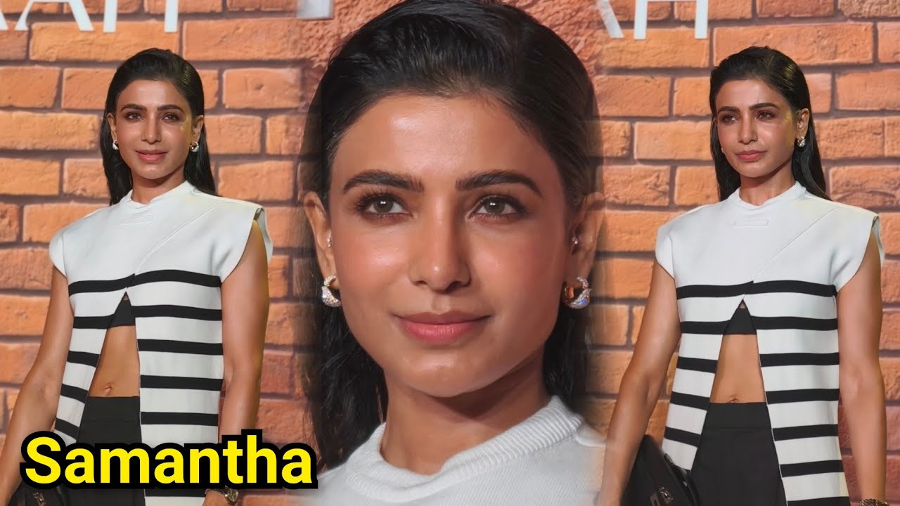 Samantha Ruth Prabhu Attend Bestie Tamannaah Jewellery Store Launch She Looking Absolutely Elegant 