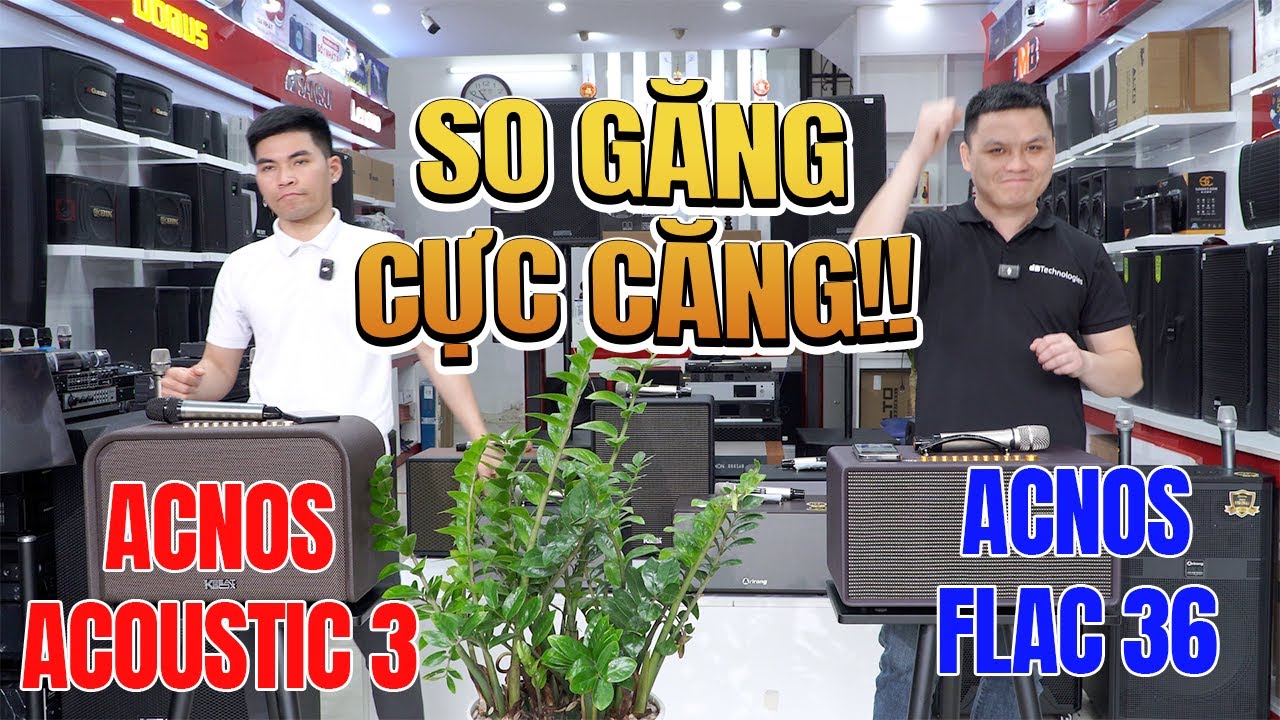 2 anh em một nhà Acnos Acoustic 3, Acnos Flac 36 chọn loa nào cho chất?