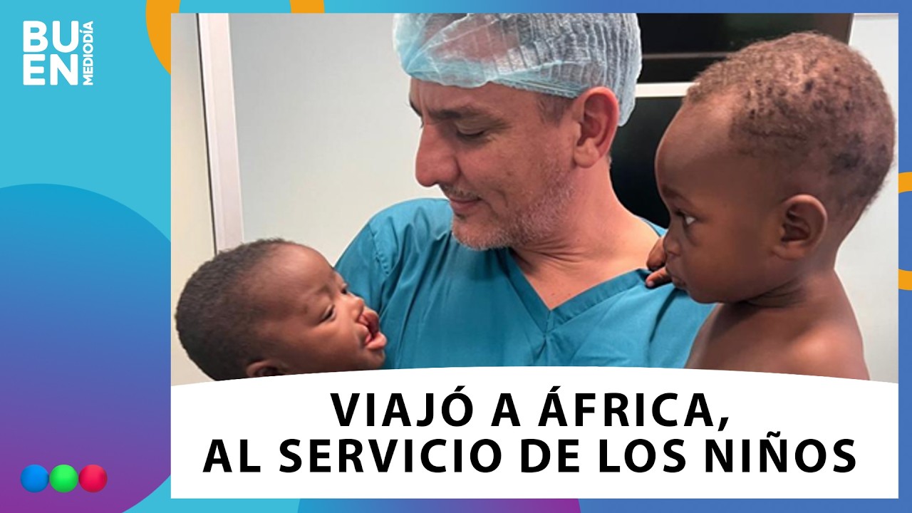 Mariano Ojeda: viajó a África para operar gratis a más de 100 chicos