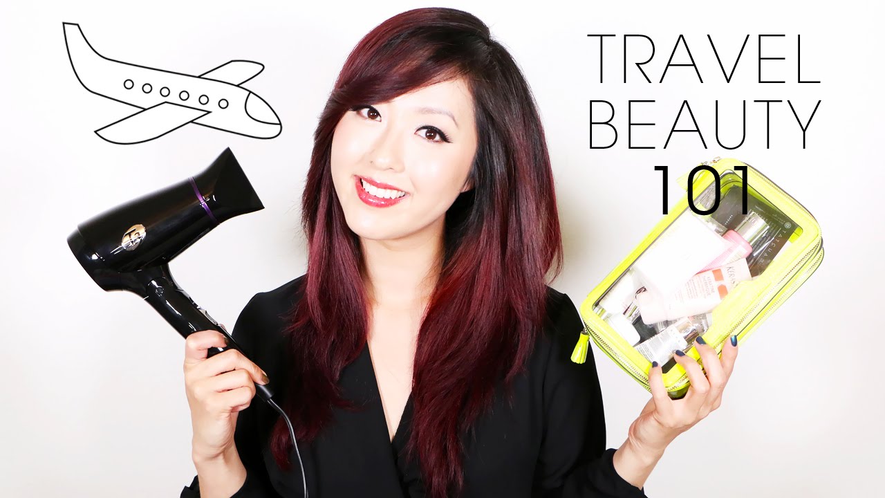 AIRPORT | Beauty Bag Must-Haves + Travel Hair Tutorial