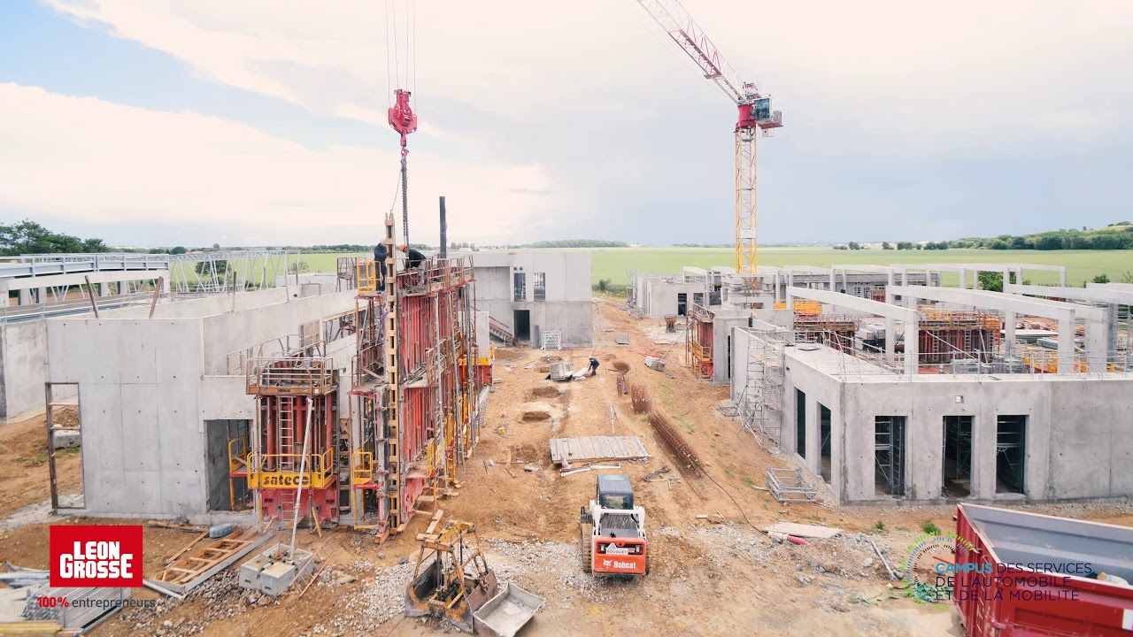 La construction du Campus des services de l'automobile et de la mobilit&eacute;