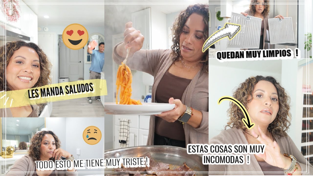 TRISTES PERO NOS TENEMOS QUE PONER BELLAS 😂ASI LAVO MIS FILTROS DE LA ESTUFA| LES MANDA SALUDOS