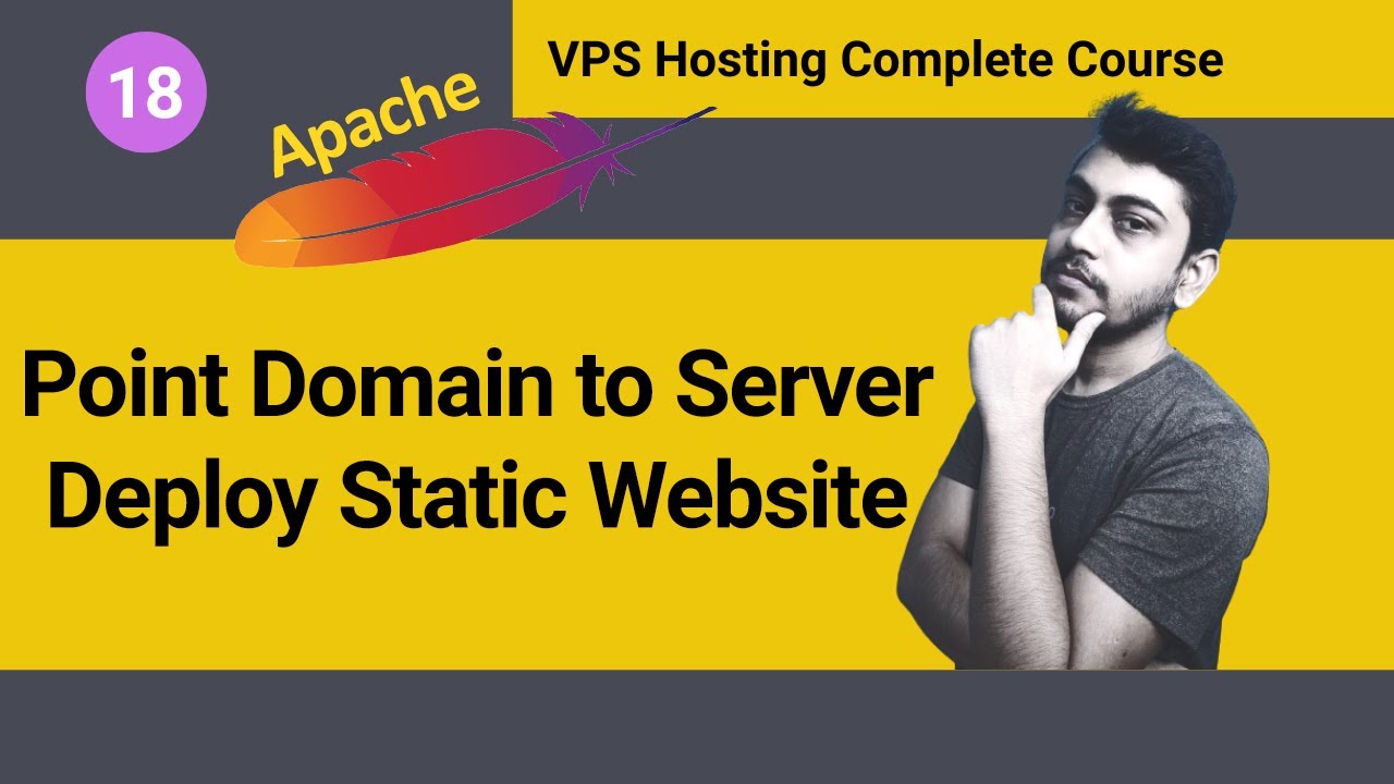 How to Point Domain to VPS Hosting Remote Server then Deploy HTML Static Website Apache (Hindi)
