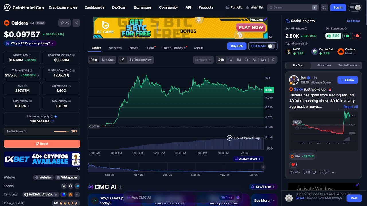 Is Caldera ($ERA) token legit or a scam??