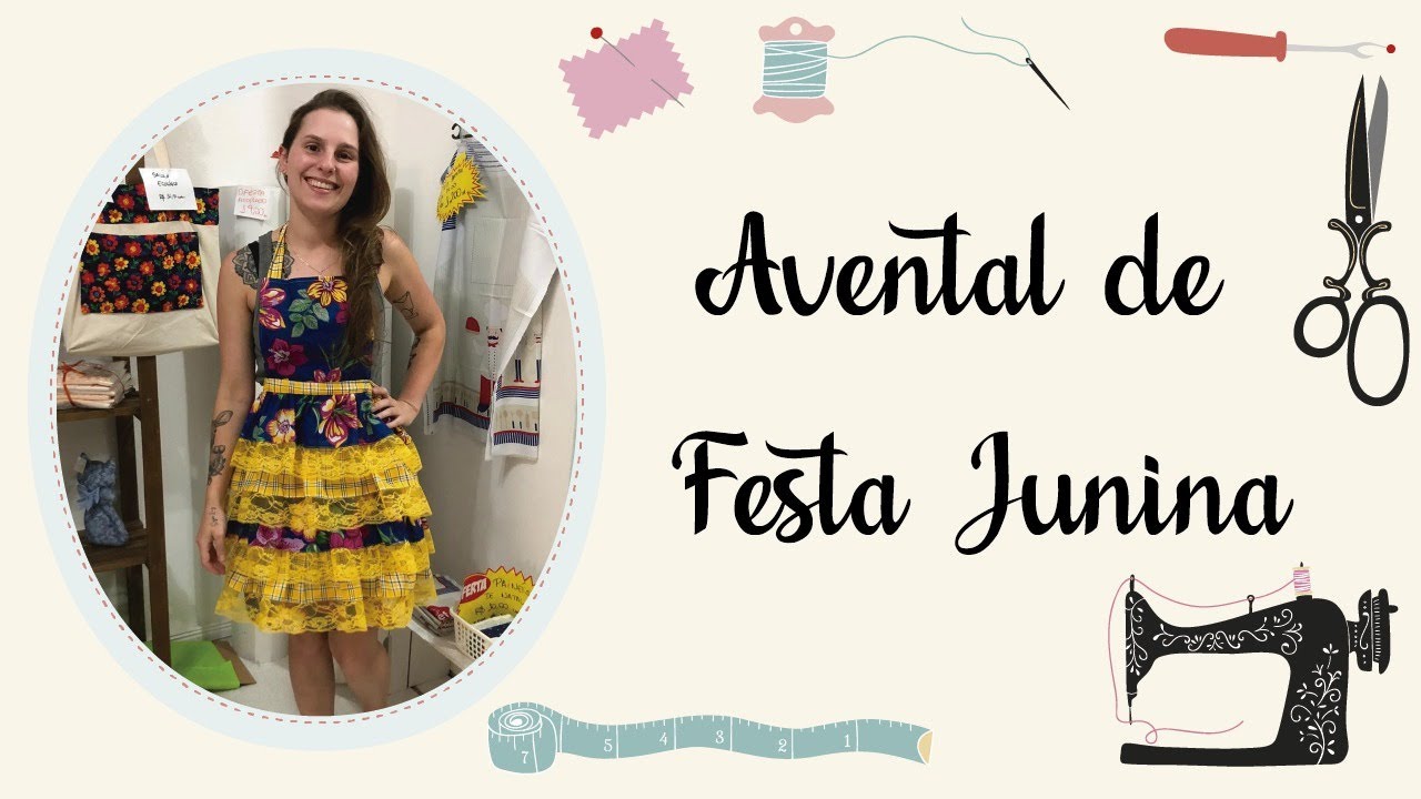Aula Avental de Festa Junina
