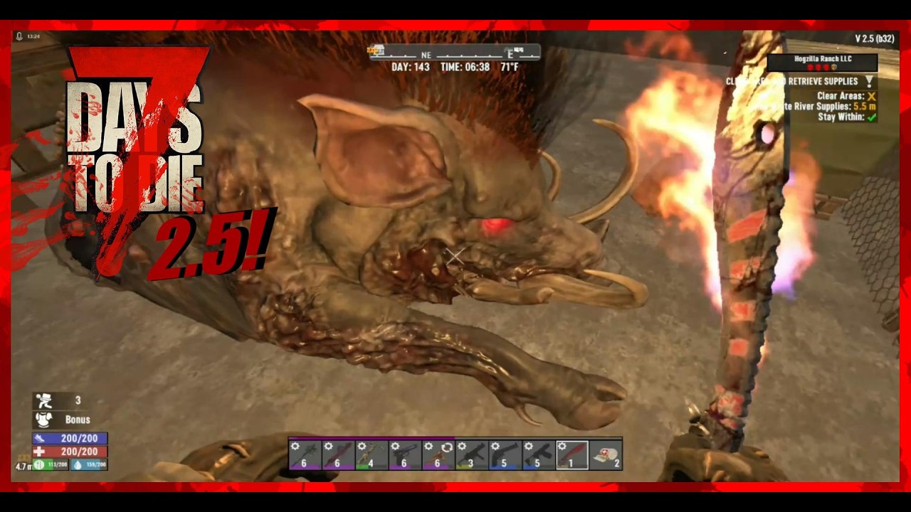 Hogzilla Party!! 7 Days To Die 2.5.