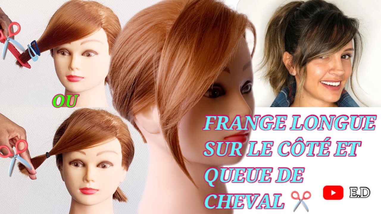 Comment couper et coiffer une frange lat&eacute;rale/How to cut & style side bang#flequillo#bangs#Frange