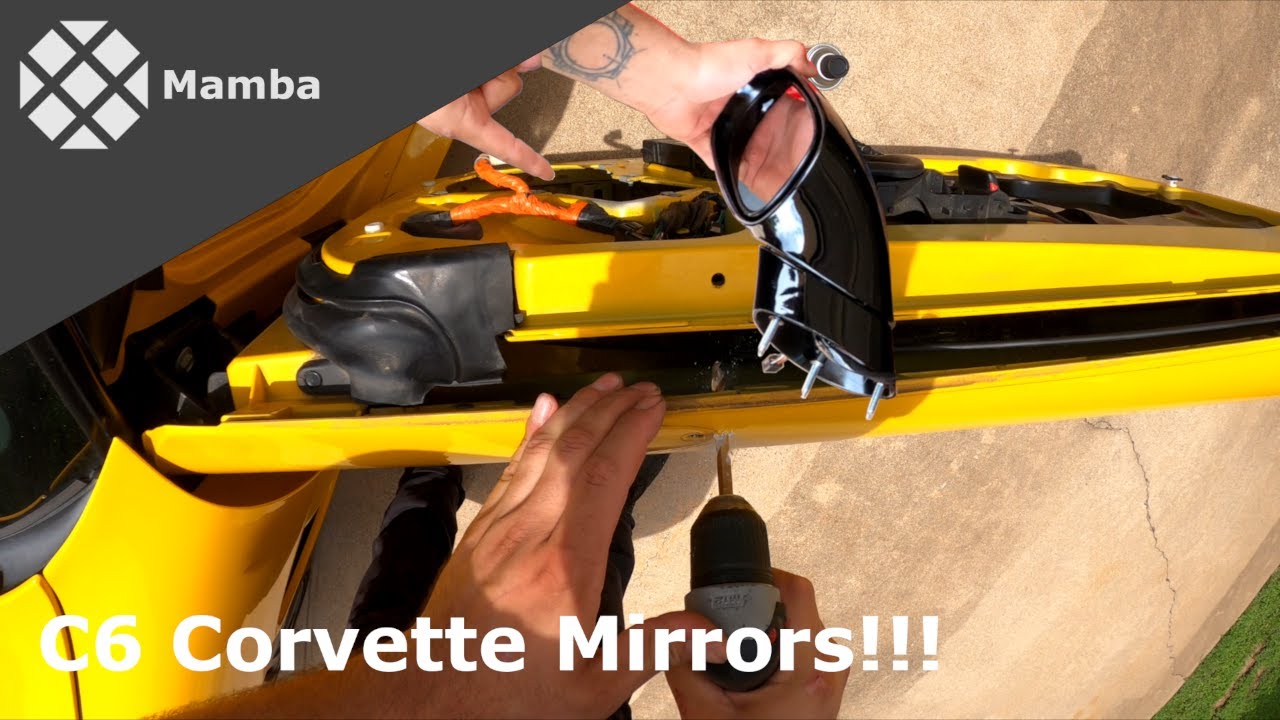 Installing C6 side mirrors on my C5 Corvette