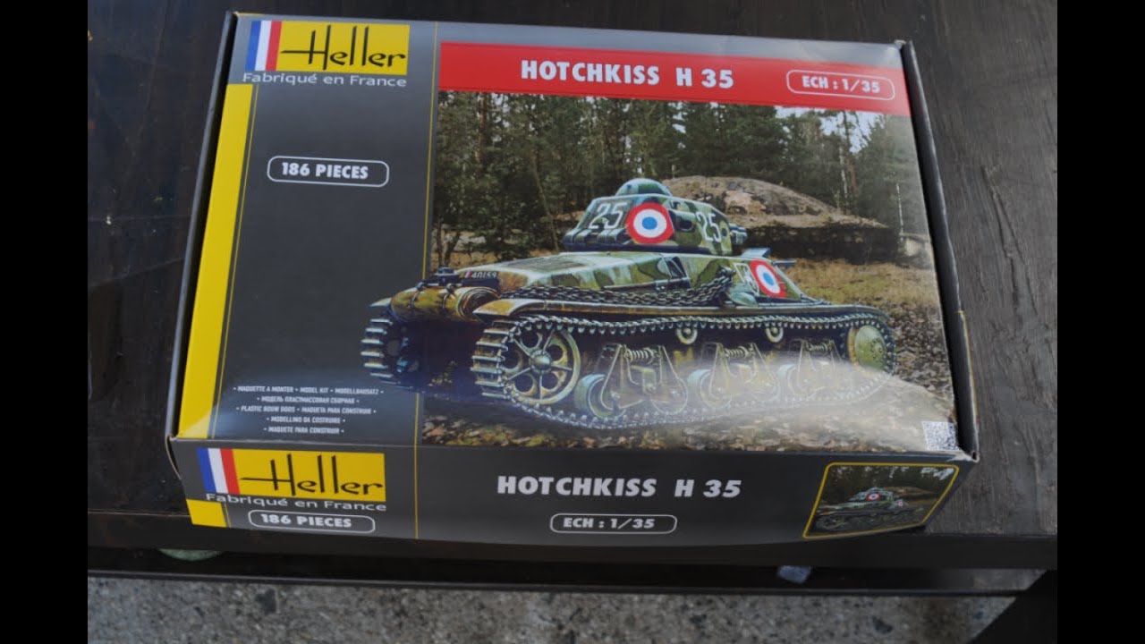 Inbox Review of the 1/35 Scale Hotchkiss H35 Model Kit from Heller