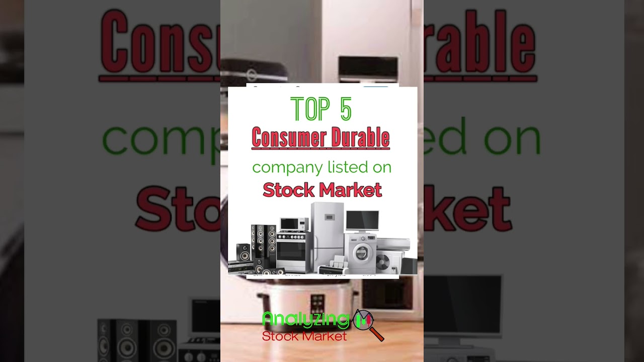 Top 5 Consumer Durable company listed on Stock Market | Electronics stocks in India | NSE | Sensex