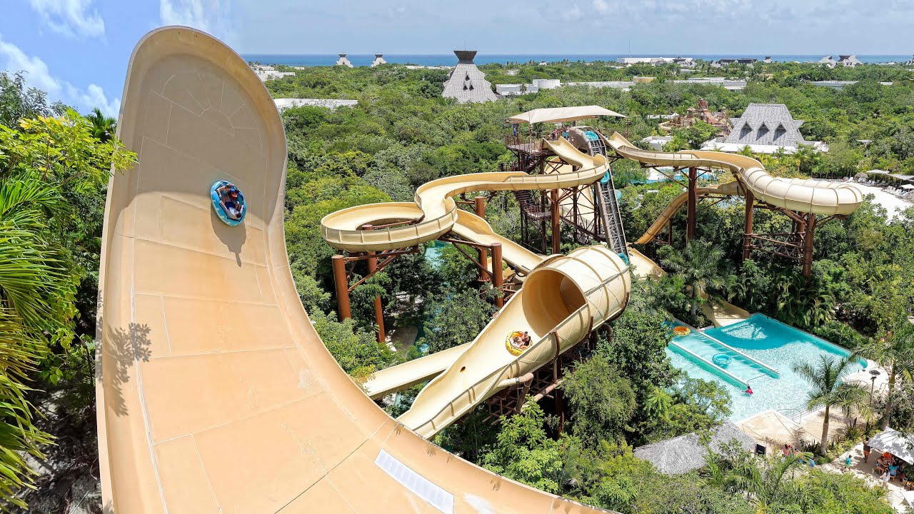 Luxury Jungle Waterpark Experience – Every Slide at Jungala Vidanta POV