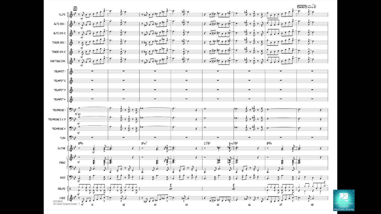 On Green Dolphin Street arranged by Rick Stitzel
