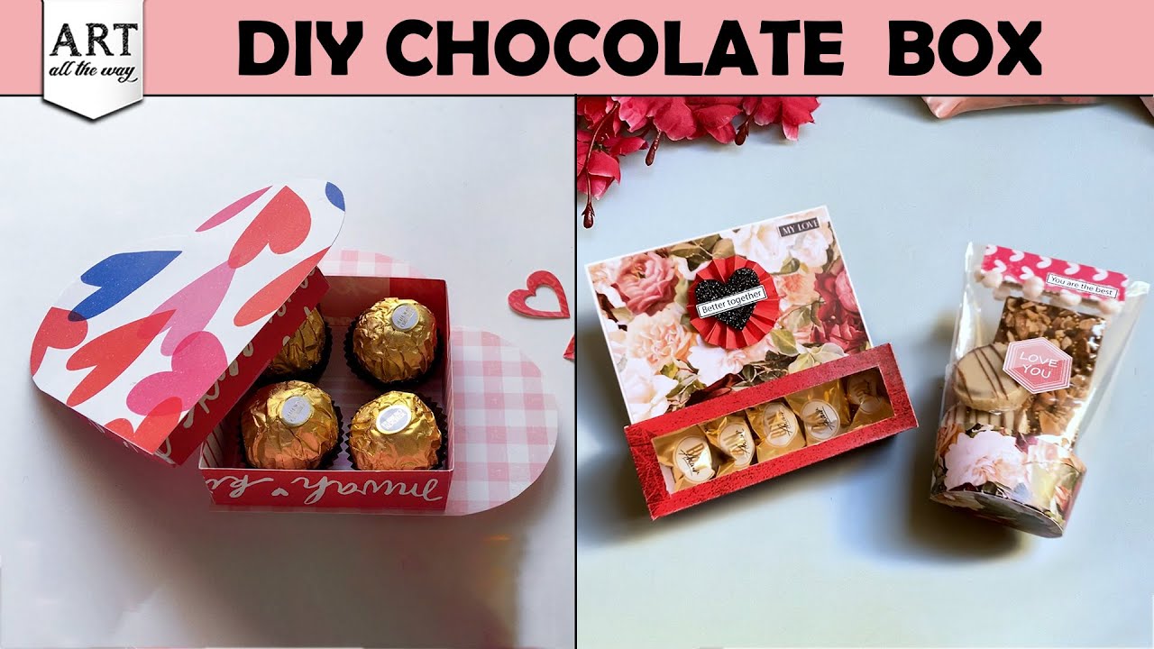 DIY Chocolate Box | Heart Chocolate Box | Valentine's Day Gift | DIY Gift box |  @VENTUNOART