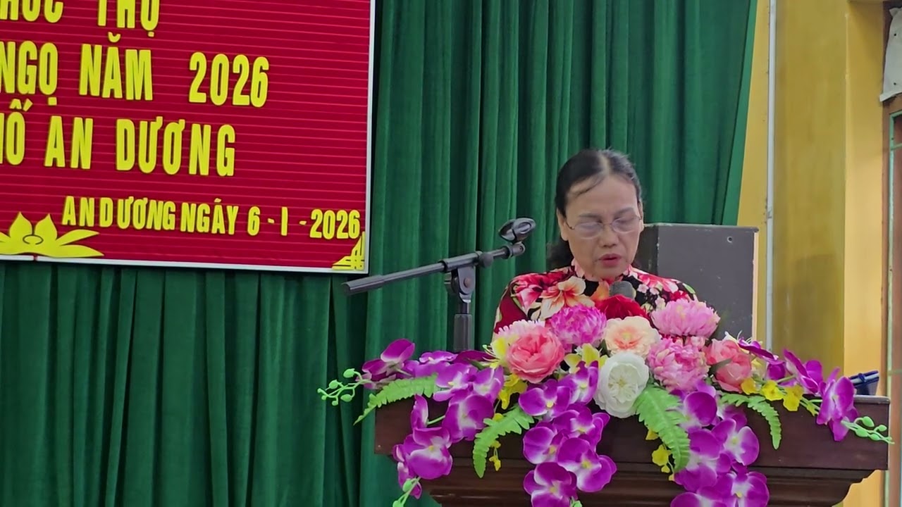 Phát biểu Lễ mừng thọ năm 2026.  Tổ dân phố An Dương