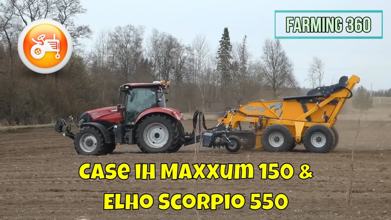 Stone Collecting 2022 | Case Maxxum 150 & Elho Scorpio 550 rock picker