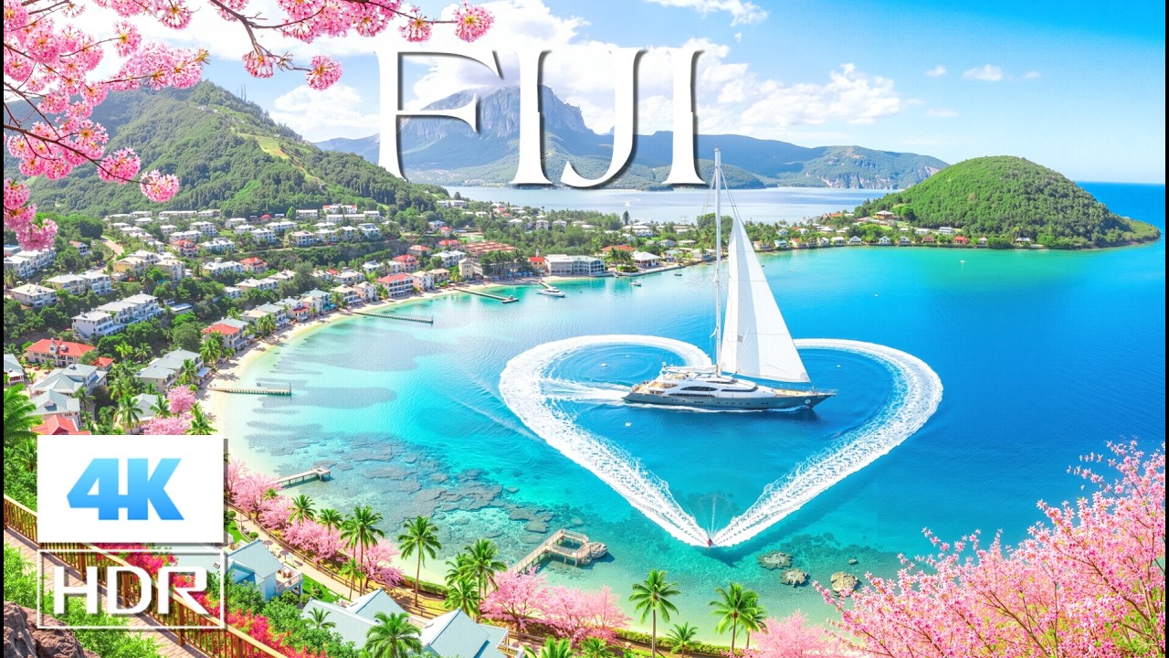 FIJI ISLANDS 4K ULTRA HD | Tropical Lagoons, Coral Reefs & Deep House Travel