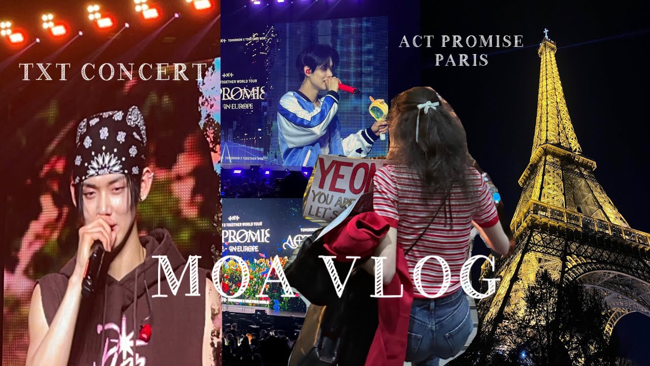 TXT ACT: PROMISE-EP.2-in Europe-PARIS-MOA VLOG + concert clips