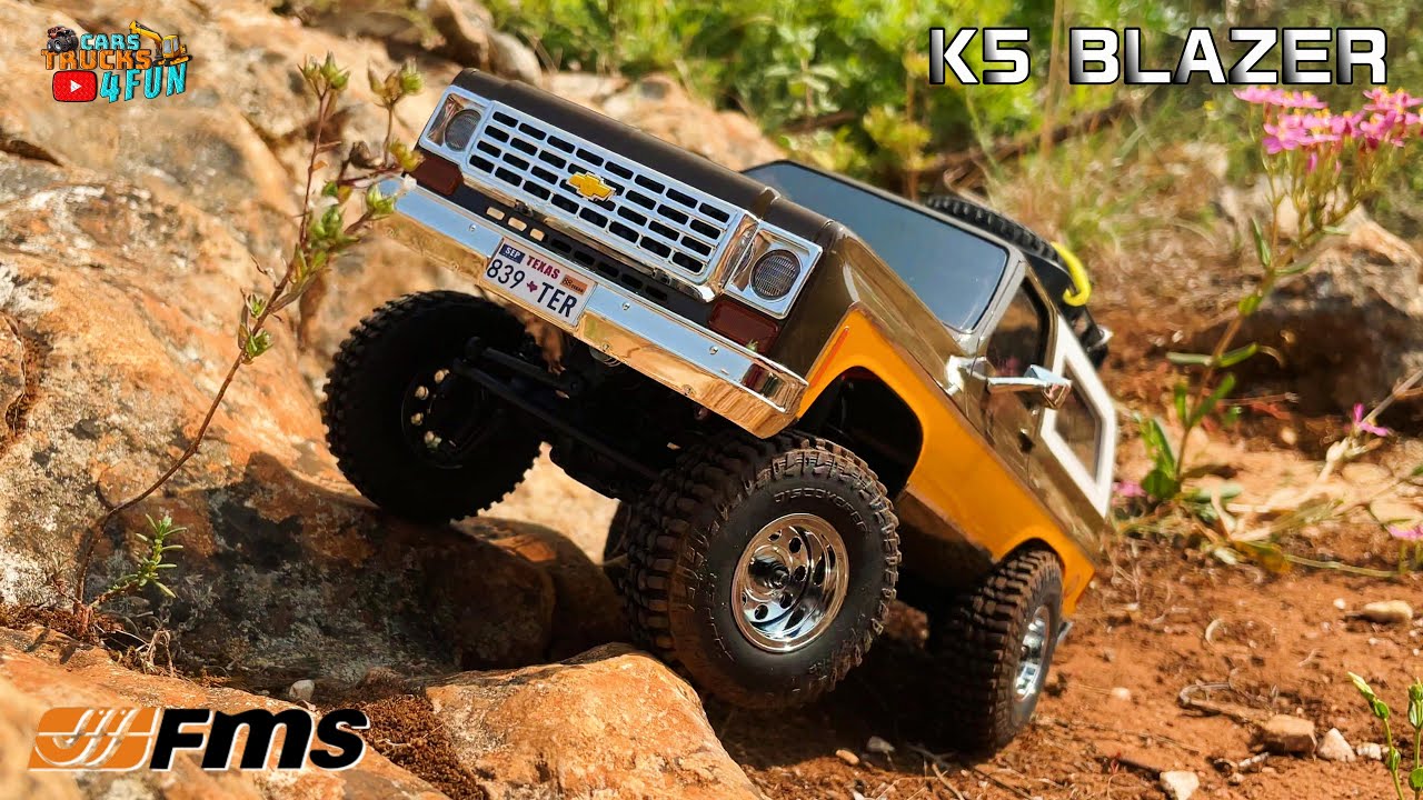 Масштабный Chevrolet K5 Blazer | FMS FCX24 | Распаковка и первый тест-драйв | Cars Trucks 4 Fun